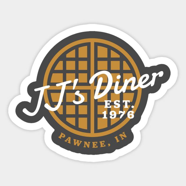 JJ's Diner Waffles Sticker by PodDesignShop